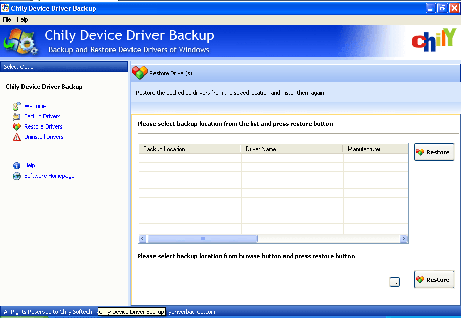 Download drivers backup software